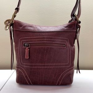 Coach Bordeux Pebbled Leather Duffel